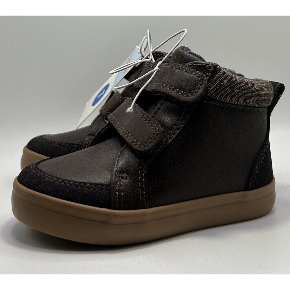 Cat & Jack Booties Shoes Toddler Boys Sz 7 Haider Brown Boots